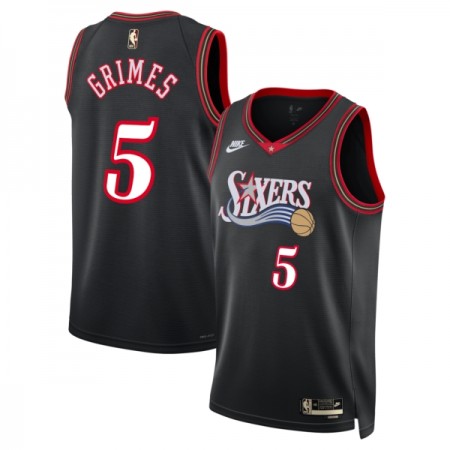 Män Philadelphia 76ers Tröja Quentin Grimes Nike 2025-26 Classic Edition Svart Swingman
